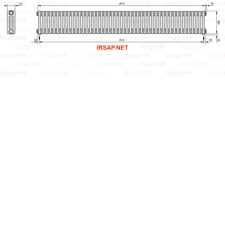 Радиатор IRSAP Tesi 30365/46 T16 CL 01